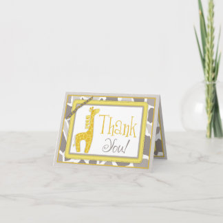 Carte De Remerciements Portrait de Giraffe Safari Thank You Card