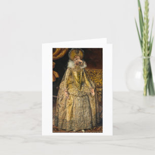 Carte De Remerciements Portrait Renaissance d'Ella Bella Banana