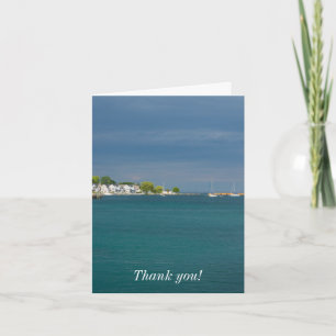 Carte de remerciements portuaire de Mackinac Islan
