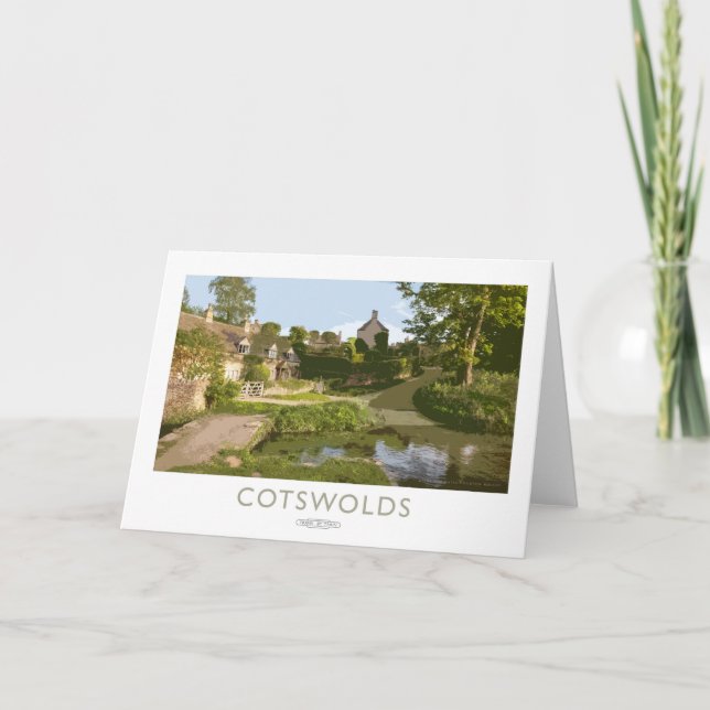 Carte De Remerciements Poster du Chemin de fer Cotswolds (Devant)