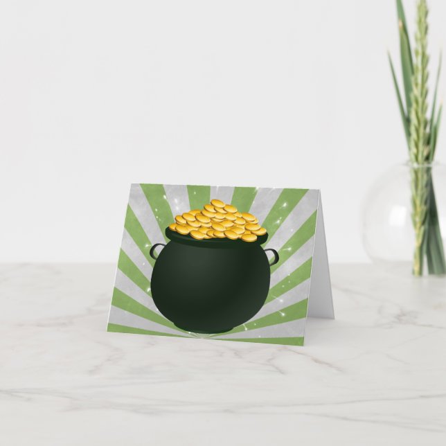 Carte De Remerciements Pot o' Gold (Devant)