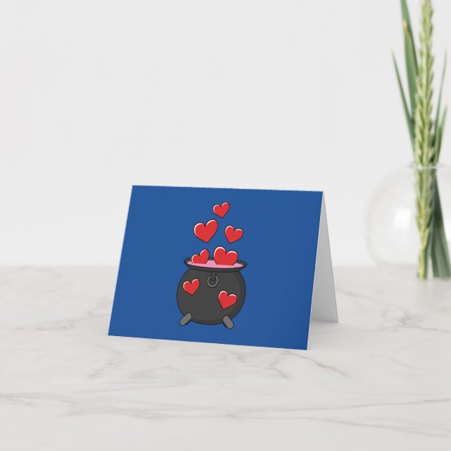 Carte De Remerciements Potion d'amour des coeurs (Devant)