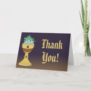 Carte De Remerciements Potion magique dans le combo Mazer et Chalice