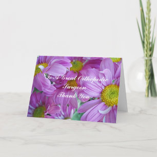 carte de remerciements Pour Chirurgien Orthopédiqu