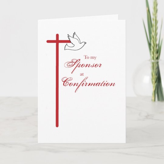 Carte De Remerciements Pour Commanditer A La Confirmation Croix Rouge Zazzle Fr