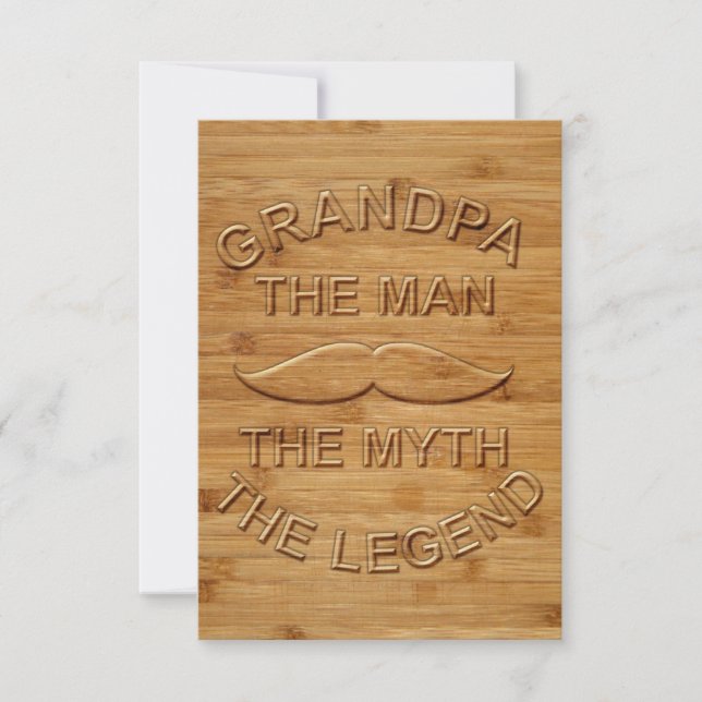 Carte De Remerciements Pour Grand-Père (Devant)