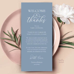 Carte de Remerciements pour le Dîner de Réception