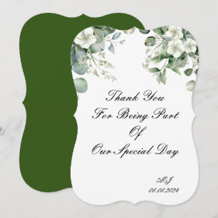 CARTE DE REMERCIEMENTS POUR MARIAGE