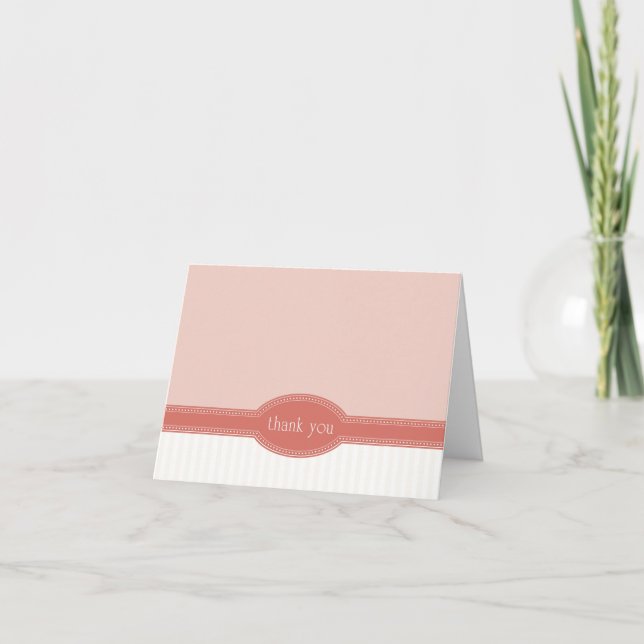 Carte de Remerciements pour Mariage ou Réception,  (Devant)