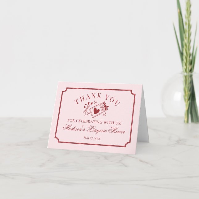 Carte de Remerciements pour une Mariée pour une So (Devant)