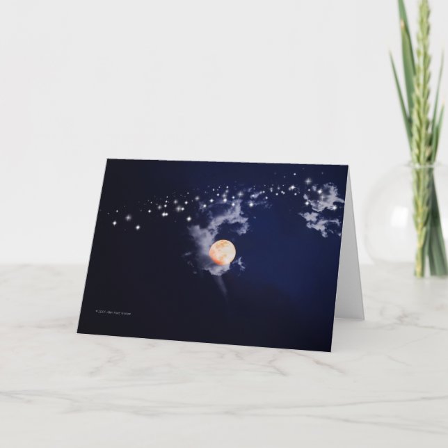 Carte De Remerciements "Poussière Lune #1" (Devant)