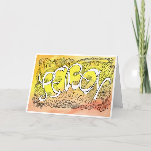 Carte De Remerciements Première règle de la sérénité – LEBEN dépliant (Devant)