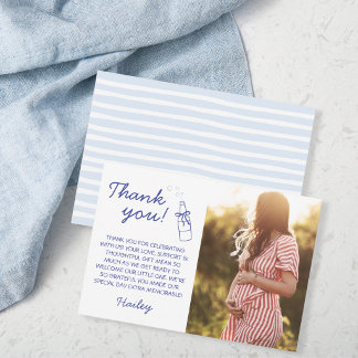 Carte De Remerciements Prête à faire sauter la bouteille de soda Bébé Sho