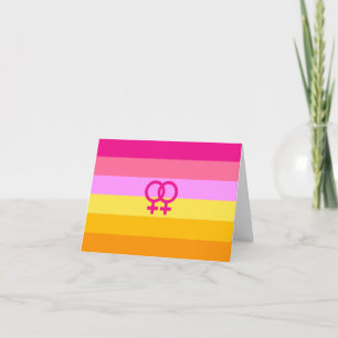 Carte De Remerciements Pride de l'aube lesbienne WLW