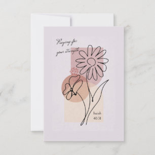 Carte De Remerciements Priez pour votre force