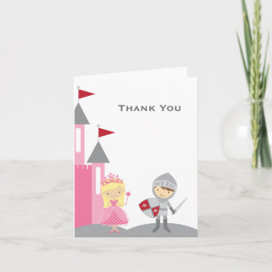Carte De Remerciements Princess and Knight Note Cards