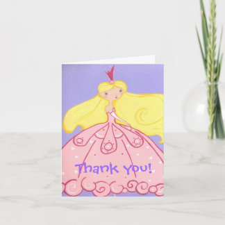 Carte De Remerciements Princess Thank You Card
