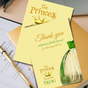 Carte De Remerciements Princesse de conte de fées élégante Fête de mariag