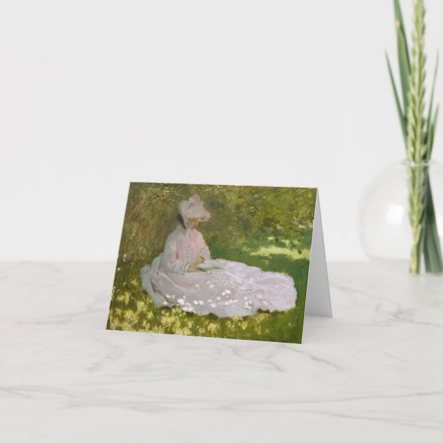 Carte De Remerciements Printemps - Claude Monet (Devant)