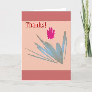 Carte De Remerciements Produits simples d'un de désert cadeau de fleur