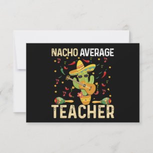 Carte De Remerciements Prof pas moyen Cinco De Mayo Fête mexicaine