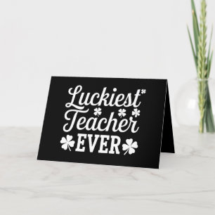 Carte De Remerciements Professeur le plus chanceux jamais enseigner la Sa