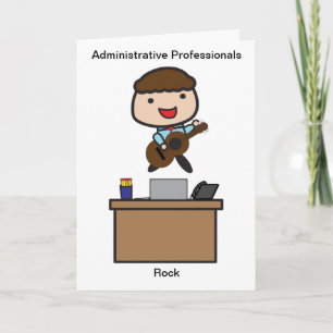 Carte De Remerciements Professionnels administratifs Rock Homme
