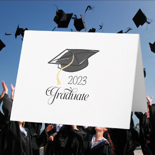 Carte De Remerciements Promotion de [Année] avec Casquette de Diplômé