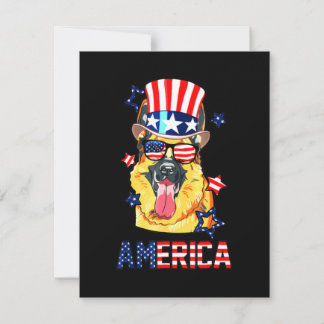 Carte De Remerciements Propriétaire de chien berger allemand 4 juillet