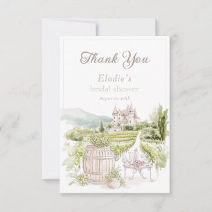 Carte De Remerciements Provence Élégant Château Mariage Pays Français