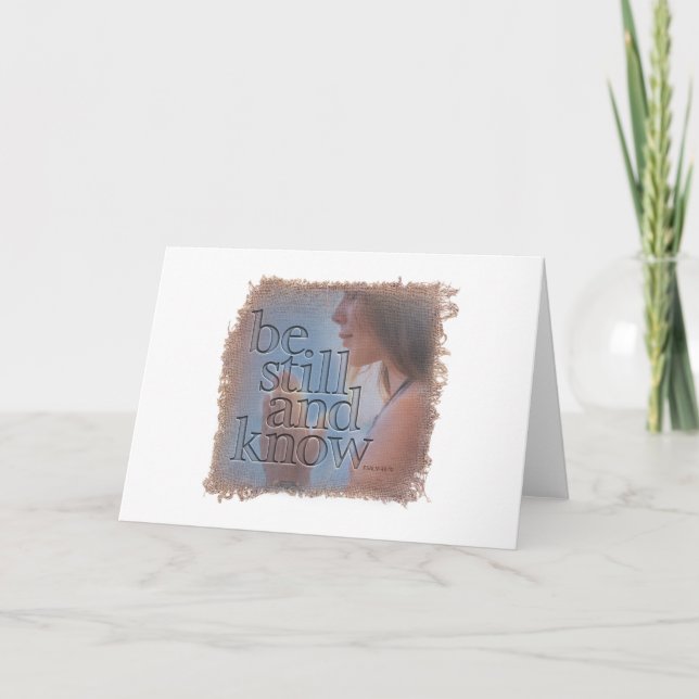 Carte De Remerciements PSALM 46:10 - Greeting Card (Devant)