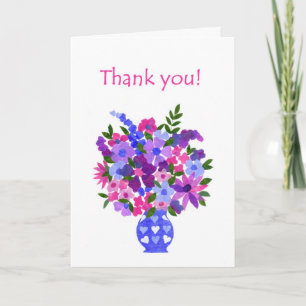 Carte de remerciements - Puissance des fleurs