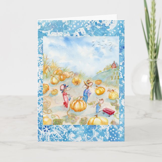 Carte De Remerciements "Pumpkin Patch" Card (Devant)