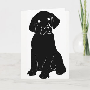 Carte De Remerciements Puppy Lab Love Card w/Custom Message!