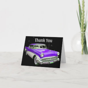 Carte De Remerciements Purple Classic Muscle