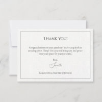 Carte de remerciements Quand Quelqu'Un Achète Votr