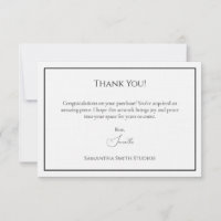 Carte de remerciements Quand Quelqu'Un Achète Votr