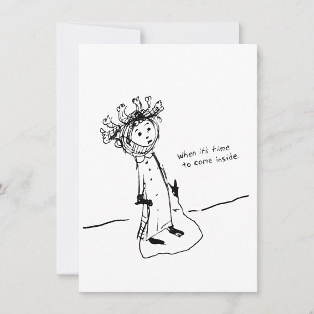 Carte De Remerciements Quand vient le temps d'entrer (Devant)