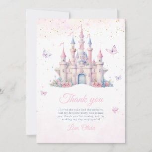 Carte De Remerciements Quatre fois princesse anniversaire conte de fée ch