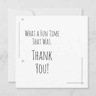 Carte De Remerciements Quel Temps Amusant !