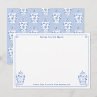 Quelque Chose de Bleu Aquarelle Pot de Gingembre S