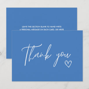 Carte De Remerciements Quelque chose de bleu avant de faire douche de nag