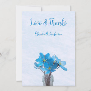Carte De Remerciements Quelque chose de bleu avant mon shower de mariage