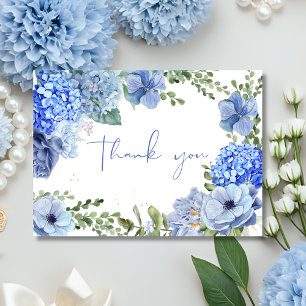 Carte De Remerciements Quelque chose de bleu avant que je fasse la douche