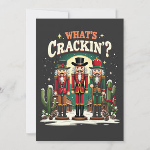 Carte De Remerciements Qu'est-ce qui craque Casse-Noisette Cactus de Noël