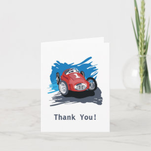 Carte De Remerciements Race Car Thank You Card