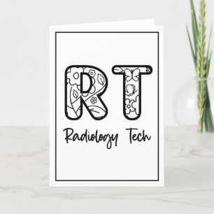 Carte De Remerciements Radiologie Tech RT Rad Technicien Rad Cadeaux de r