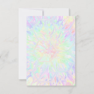 Carte De Remerciements Rainbow Honeypeb Pastels Filles Anniversaire