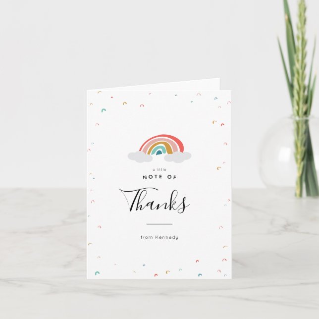 Carte De Remerciements Rainbow Kids Thank You Cards (Devant)