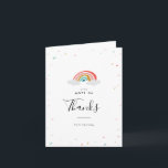 Carte De Remerciements Rainbow Kids Thank You Cards<br><div class="desc">Playful minimalist rainbow design inspired by nesting rainbow building blocks for children.</div>